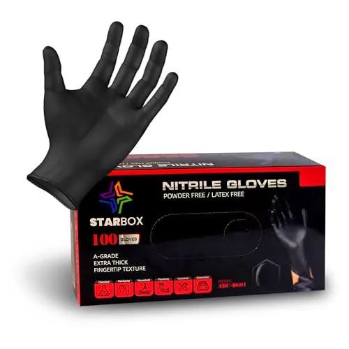 STAR BOX Guantes desechables de nitrilo - Alta resistencia