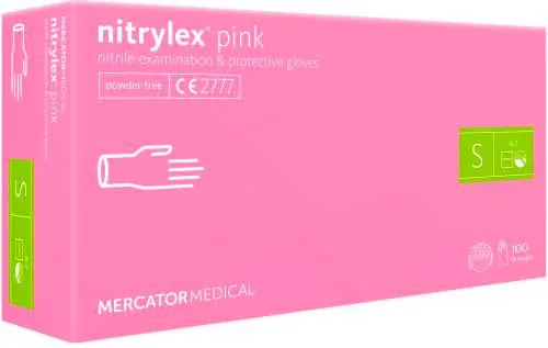 Nitrylex® Rosa. Guantes de nitrilo para examen y protección