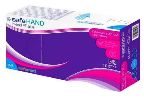 Safemed Guantes de nitrilo M "Safe Hand", 100 unidades