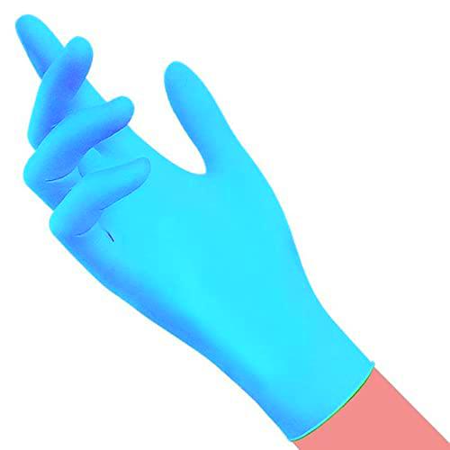 Guantes desechables nitrilos sin polvo, 100 unidades, M 7-7,5