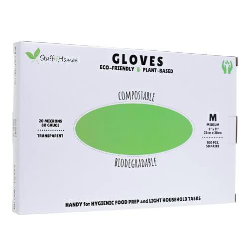 Stuff4Homes - Guantes Compostables para Preparación de Alimentos