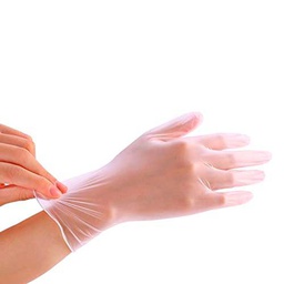 Guantes protectores de vinilo desechables