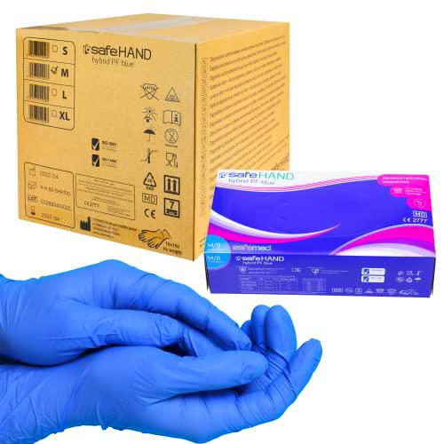 Safemed Guantes de nitrilo M "Safe Hand", 1000 unidades