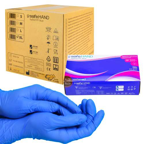 Safemed Guantes de nitrilo XL "Safe Hand", 1000 unidades