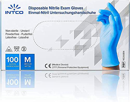 KALISEPT INTCO - 10 cajas de 100 guantes de nitrilo médicos e industriales de alta calidad