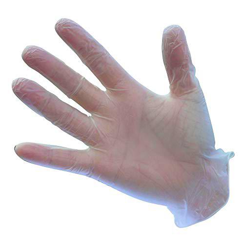Portwest A900 - Los guantes de vinilo en polvo, color Claro, talla XL