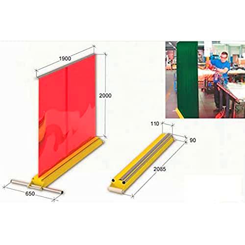 Mampara protección soldadura pts 01/200/ar - naranja marca METALWORKS