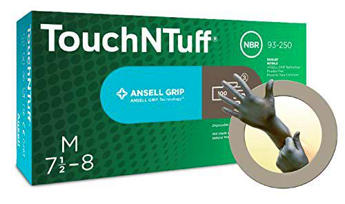 Ansell TouchNTuff 93-250 Nitrilo Guante contra productos químicos