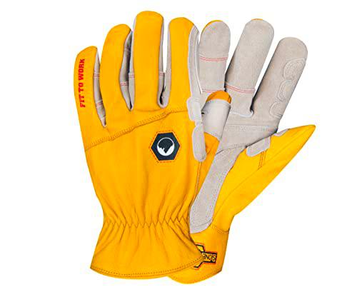 StoneBreaker Gloves SBK_CLS_HRD_YEL_XL Guantes clásicos de ranchero, amarillo
