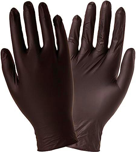 Terryshop74 Guantes Nitrilo Par Desechables Negro Paquete Ahorro Color Negro para Cocina Trabajos Delicados (300, M)