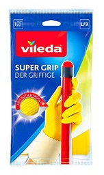 Vileda the Non-Slip Rubber Gloves-Ideal for household chores Griffsicheres-Size L (Large 1 Pair) by Vileda