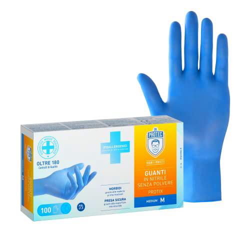 Bericah Dr. Protec,Protix, guantes de nitrilo, sin polvo