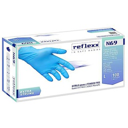 AV Repuestos Guantes de nitrilo extra resistentes sin polvo