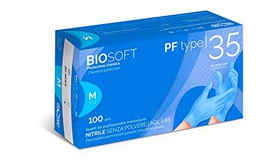 Biosoft Plus - Guantes desechables de nitrilo, color azul