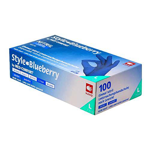 neoLab 1-0809 - Guantes desechables de nitrilo, talla XS, color azul