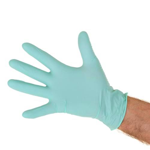 XARA - Guantes de Nitrilo Sin Polvo - 6,1 Gs - Hipoalergénicos y Super Resistentes