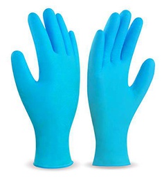 Marca 688-NUTS - Juego guante desechable nitrilo talla -s azul (100u)