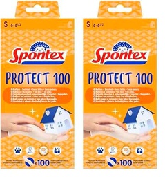 Spontex - Guante Protect 100, Talla S (Paquete de 2)