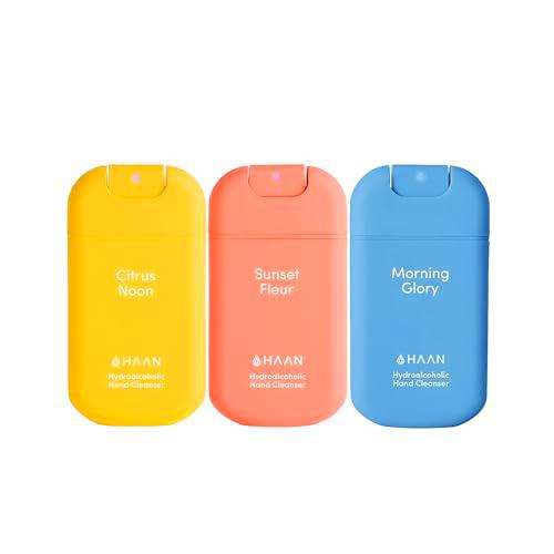 HAAN Limpiador Hidroalcoholico para Manos 30ml, Paquete de 3 Desinfectantes de Manos