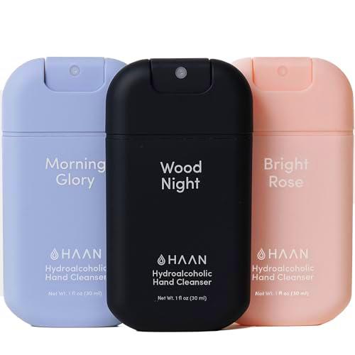 HAAN Spray Desinfectante de Manos Hidratante con Aloe Vera (Pack de 3)
