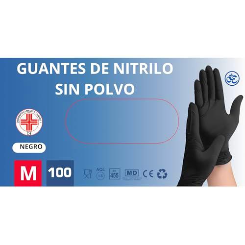 S&amp;S Medical 100 guantes de nitrilo desechables resistentes sin polvo dispositivo médico hipoalergénicos sin látex | Médicos chef