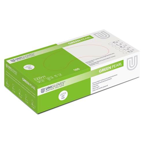 Unigloves Lime Pearl Guantes de examen de nitrilo, Multiuso