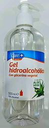 GEL HIDROALCOHOLICO CON ALOE VERA Y GLICERINA VEGETAL 500ML