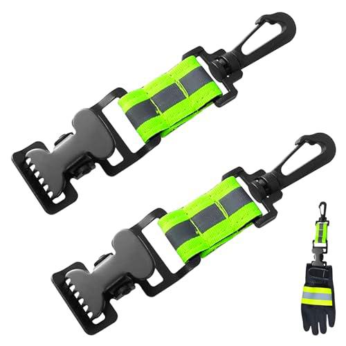 keyxer - Guantes de bombero de 2 piezas, guantes de bombero de doble clip