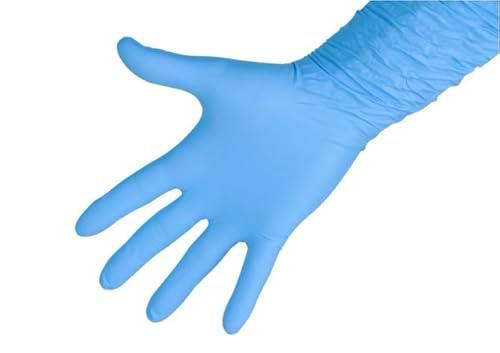 Keron Nitrilo PremiumPlus, S 8mil 50 ud desech, azul sin polvo