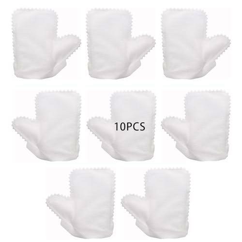 CZN 10 Manoplas Desechables Para Detersión Y Higiene De Pacientes Inmovilizados Valaclean Set De Guantes De Baño De Tela No Tejida