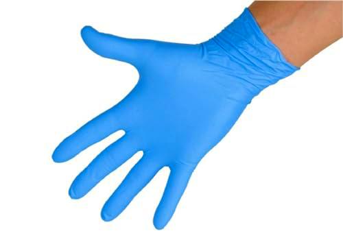 Kerbl Nitrilo Sensitive L azul, 100 ud desechables, sin polvo