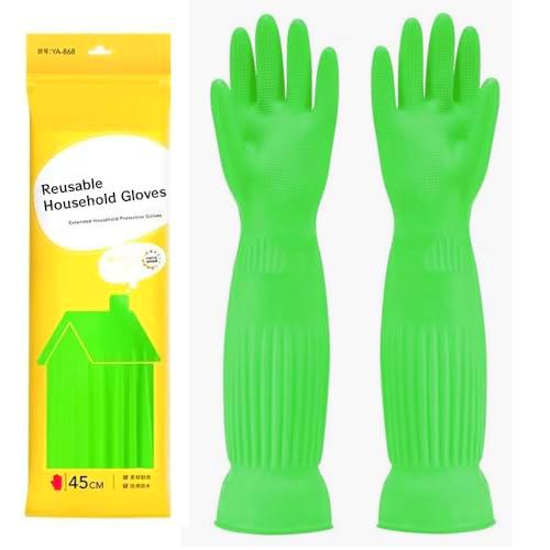 Qilerongrong Guantes de goma para lavar platos de cocina