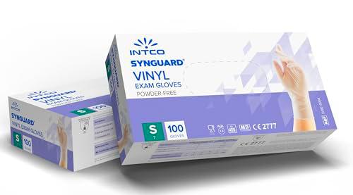 100 guantes de vinilo S nuevo modelo sin polvo, sin látex