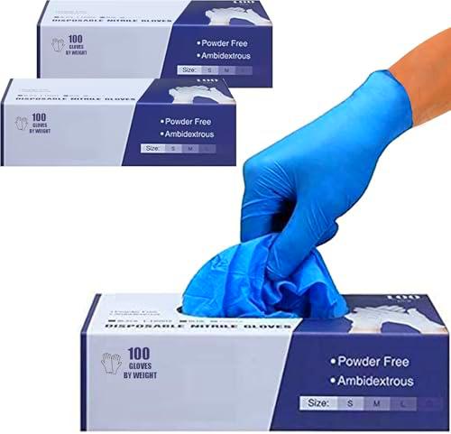 PANKTI Surgicals - Guantes de nitrilo sin polvo, grado alimenticio