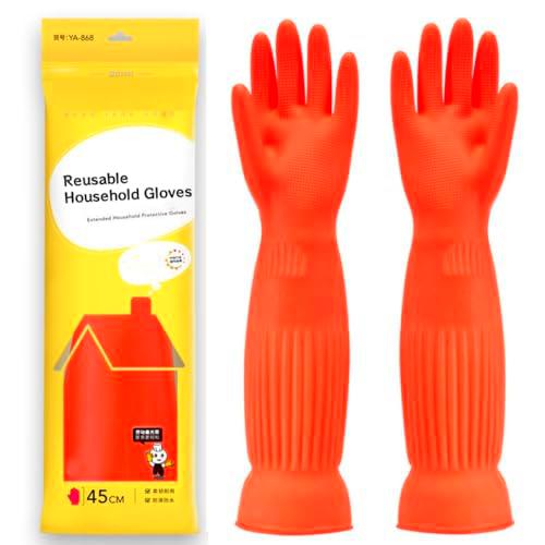 Qilerongrong Guantes de goma para lavar platos de cocina