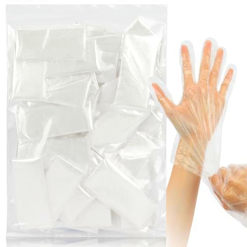 MAQIHAN 100 guantes de plástico desechables (50 prs)
