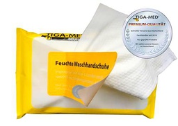 Manoplas húmedas desechables desechables (5 paquetes de 8 unidades (= 40 unidades)