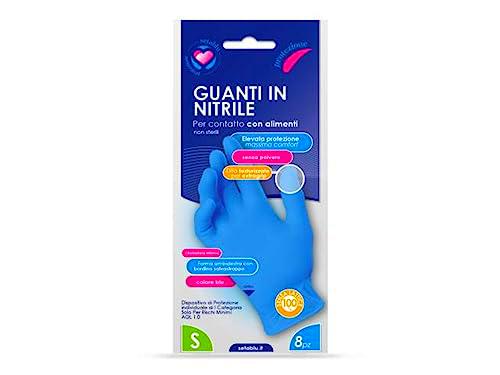 Esseci Italia Guantes Nitrile 8 piezas S 40244, como en la foto