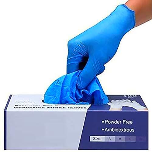 PANKTI Surgicals - Guantes de nitrilo sin polvo, de grado alimenticio
