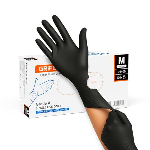 GRIFEMA Guantes Desechables de Nitrilo - Talla M, Protección Química