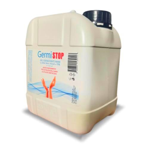 GERMISTOP - Desinfectante de manos 5 litros con alcohol 70% y aloe vera