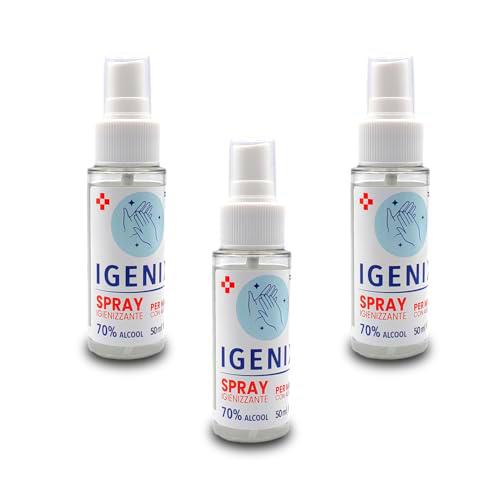 Desinfectante para manos y superficies 3 x 50 ml - Alcohol 70%