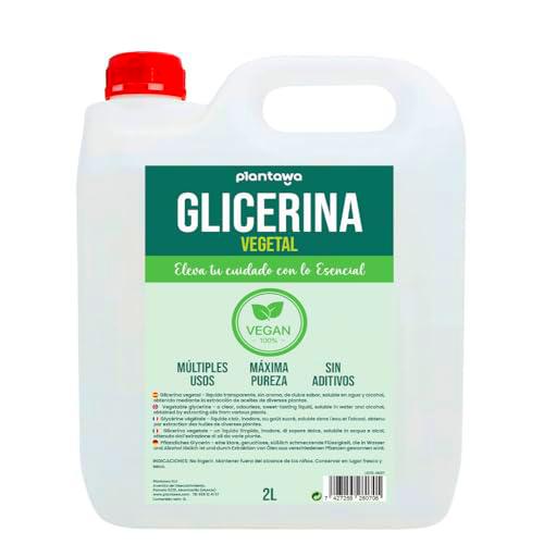 PLANTAWA Glicerina Vegetal LÍquida 2L | Glicerina de Alta Pureza y Concentración