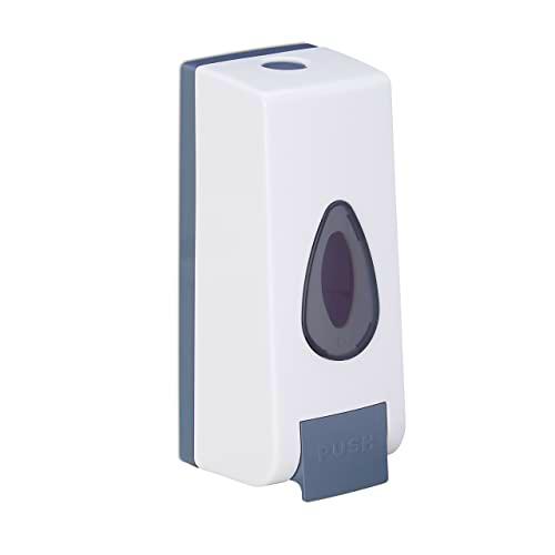 Relaxdays Dispensador Jabón de Pared, Rellenable, 350 ml