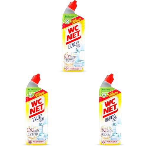 WC Net - Lejía Gel Lemon Fresh, Limpia, Higieniza Y Blanquea Inmediatamente