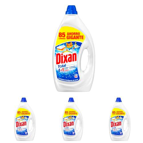 Dixan Gel Total 4+1, Detergente Líquido para Lavadora 85 Lavados