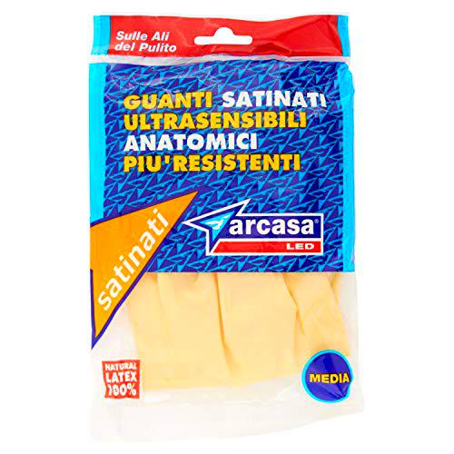Arcasa CV615/30 Guantes Satinados LED, Talla Media