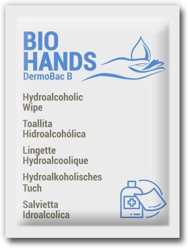 GPQ - Toallitas Hidroalcohólicas BIOHANDS | 70% Alcohol Perfumado | 500 Und