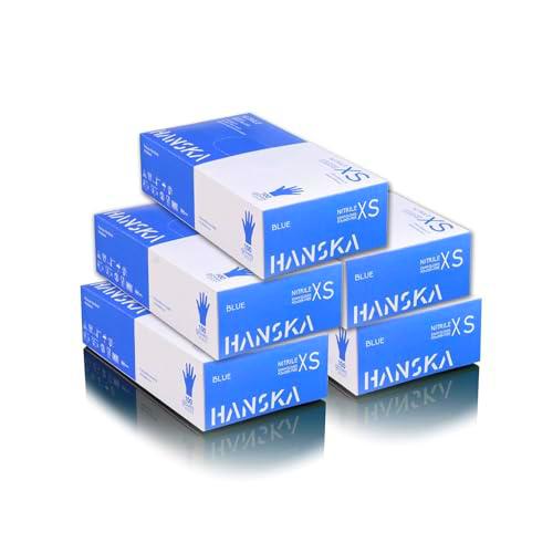 HANSKA Paquete de 500 guantes desechables de nitrilo Azul
