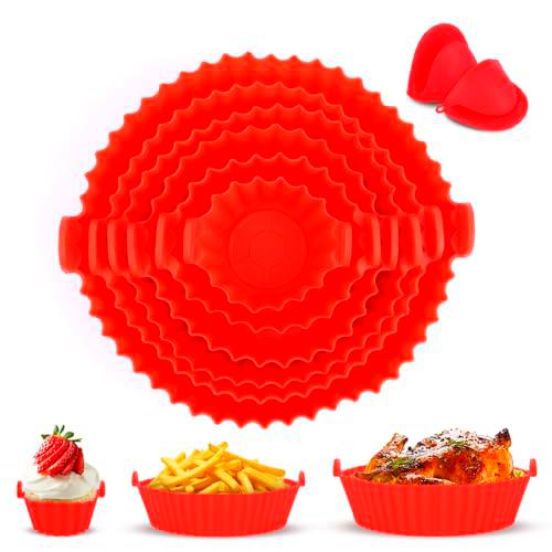 LWMTT 8 moldes de silicona para freidora de aire caliente